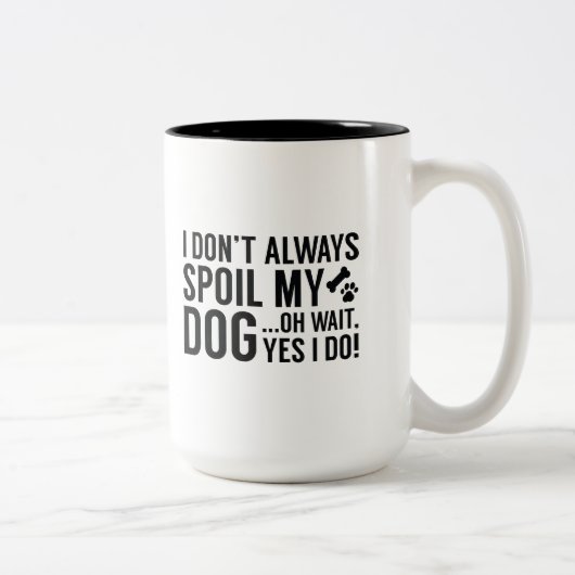 Tasse 2 Couleurs Spoil Mon Chien (Droit)