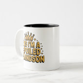 Tasse 2 Couleurs Spoiled Grandson (Devant gauche)