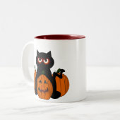 Tasse 2 Couleurs Spoooky Kitty (Devant gauche)