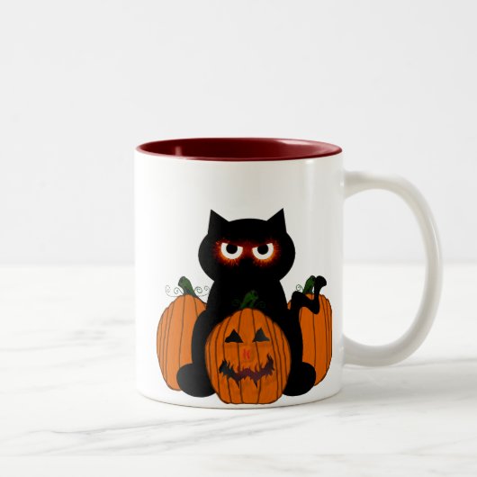 Tasse 2 Couleurs Spoooky Kitty (Droit)
