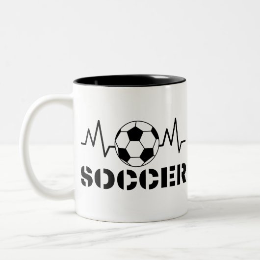 Tasse 2 Couleurs Sports de football (Gauche)