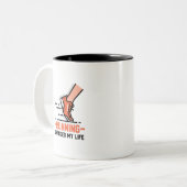 Tasse 2 Couleurs sports pour coureurs (Devant gauche)