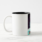 Tasse 2 Couleurs Spoutnik "course aux étoiles" (Gauche)