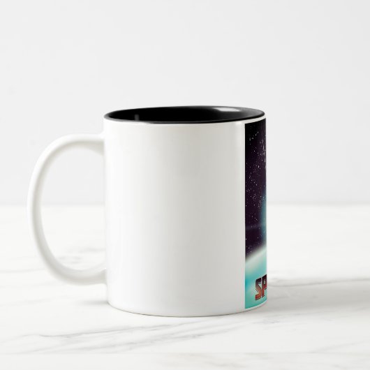 Tasse 2 Couleurs Spoutnik "course aux étoiles" (Gauche)