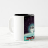 Tasse 2 Couleurs Spoutnik "course vers les étoiles" (Devant gauche)