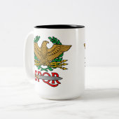 Tasse 2 Couleurs SPQR Senatus Populusque Romanus (Devant gauche)