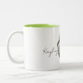 Tasse 2 Couleurs Spring Bird in Bird Feeder   (Gauche)