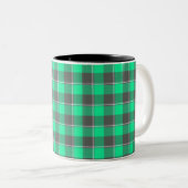 Tasse 2 Couleurs Spring Green and Finlandia Black Plaid (Devant droit)