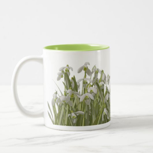Tasse 2 Couleurs Spring Snowdrops (Gauche)