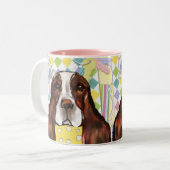 TASSE 2 COULEURS SPRINGER SPANIEL ANGLAIS (Devant gauche)