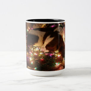 Tasse 2 Couleurs Springer spaniel de Noël