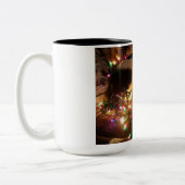 Tasse 2 Couleurs Springer spaniel de Noël (Gauche)