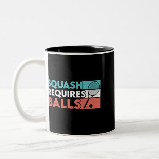 Tasse 2 Couleurs Squash Requiert Balls Racquetball Joueur de squash (Gauche)