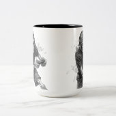 Tasse 2 Couleurs Squelette de joueur  (Centre)