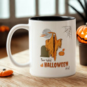 Tasse 2 Couleurs Squelette Flirtant Drôle Citrouille Booty Hallowee