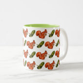 Tasse 2 Couleurs Squirrel and Acorn Pattern (Devant droit)