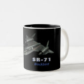 Tasse 2 Couleurs SR-71 "Blackbird" (Devant droit)