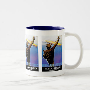 Tasse 2 Couleurs ss Rex en passant Statue de la Liberté