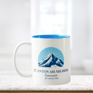 Tasse 2 Couleurs St. Anton am Arlberg Autriche station de ski souve