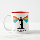 Tasse 2 Couleurs St. Augustine Florida Lighthouse Rainbow (Gauche)