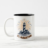 Tasse 2 Couleurs St. Augustine Florida Lighthouse Sunrise (Gauche)