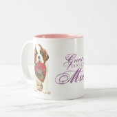 Tasse 2 Couleurs St Bernard Heart Maman (Devant gauche)