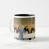 Tasse 2 Couleurs St Dominic et ses compagnons Fed par des anges (Devant gauche)