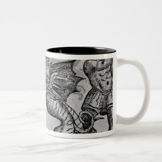 Tasse 2 Couleurs St George et le dragon (Droit)