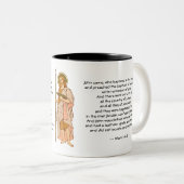 Tasse 2 Couleurs St. John the Baptist (RLS 06) avec des textes (Devant droit)
