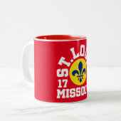 Tasse 2 Couleurs St. Louis, Missouri (Devant gauche)