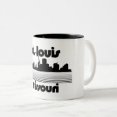 Tasse 2 Couleurs St. Louis Missouri (Devant droit)