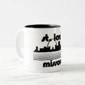 Tasse 2 Couleurs St. Louis Missouri (Devant gauche)