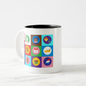 Tasse 2 Couleurs st nicholas Zwarte Piet (Devant gauche)