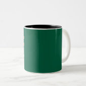 Tasse 2 Couleurs St Patrick Love Chance Irlande Trèfle Vert  (Devant droit)