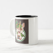 Tasse 2 Couleurs St patrick Unicorn (Devant gauche)