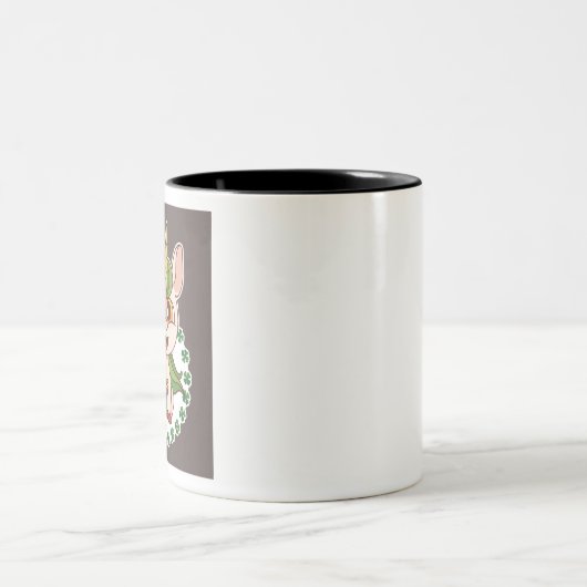 Tasse 2 Couleurs St patrick Unicorn (Centre)