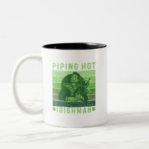 Tasse 2 Couleurs St. Patrick's Day Piping Hot Irishman