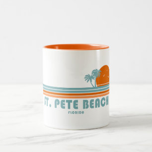 Tasse 2 Couleurs St. Pete Beach Floride Palmiers solaires