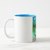 Tasse 2 Couleurs St Thomas Îles Vierges américaines. (Gauche)