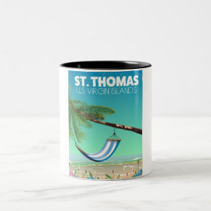 Tasse 2 Couleurs St Thomas Îles Vierges américaines.