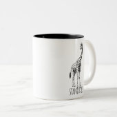 Tasse 2 Couleurs Stand Tall Graceful Giraffe (Devant droit)