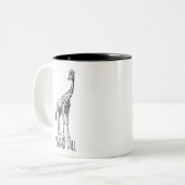 Tasse 2 Couleurs Stand Tall Graceful Giraffe (Devant gauche)