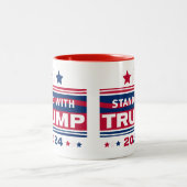 Tasse 2 Couleurs Stand with Trump~2024~MAGA (Centre)