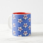 Tasse 2 Couleurs Star Westie KiniArt (Devant gauche)