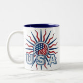 Tasse 2 Couleurs Starburst Yin Yang (Gauche)