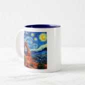 Tasse 2 Couleurs Starry Night Arches National Park (Devant gauche)