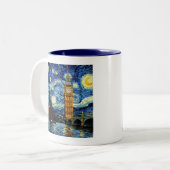 Tasse 2 Couleurs Starry Night Big Ben London England (Devant gauche)