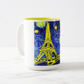 Tasse 2 Couleurs Starry Night Paris France (Devant gauche)