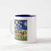 Tasse 2 Couleurs Starry Night Rome Italie (Devant gauche)