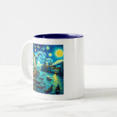 Tasse 2 Couleurs Starry Night Venice Italie (Devant gauche)